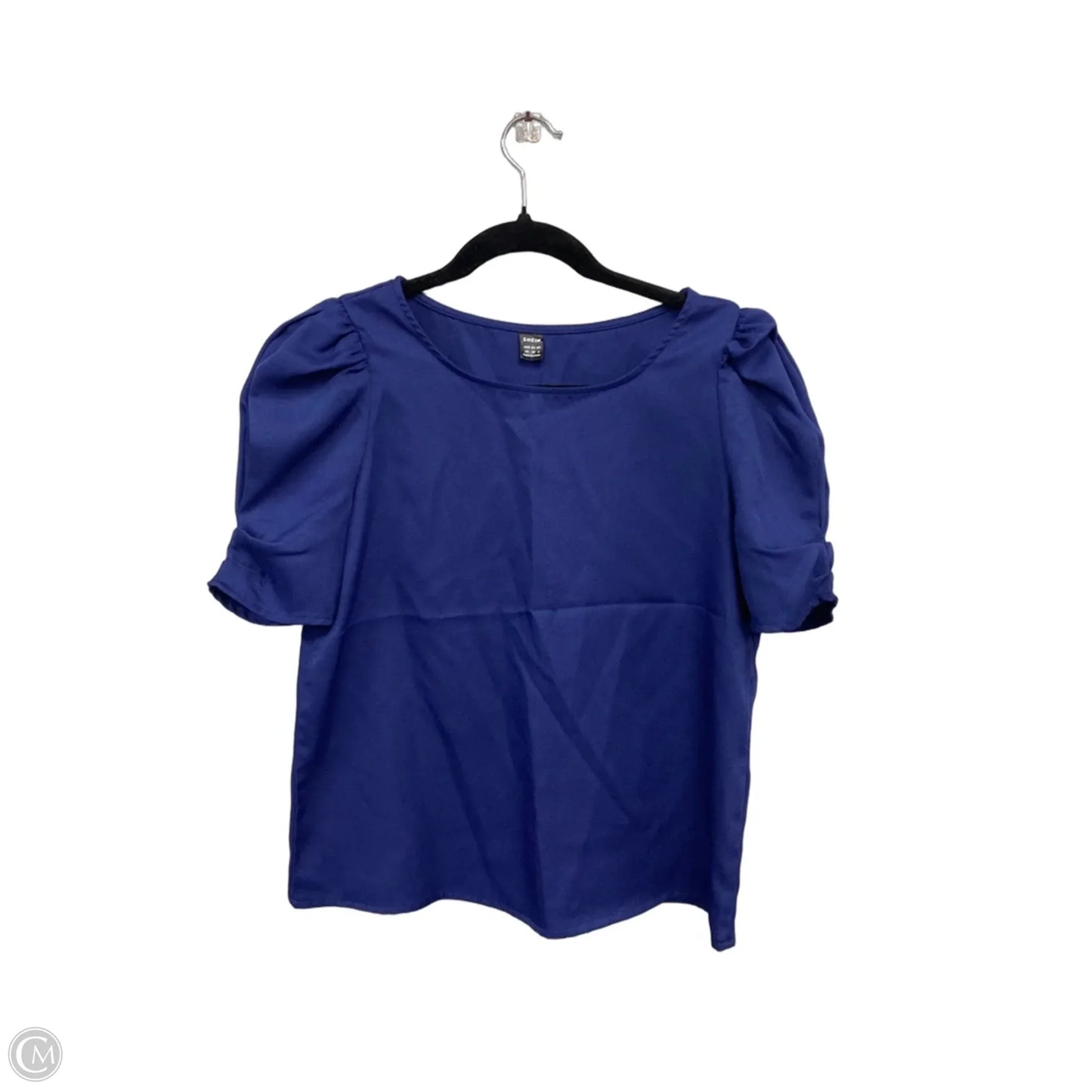 Top Short Sleeve By Shein In Navy, Size: Xs