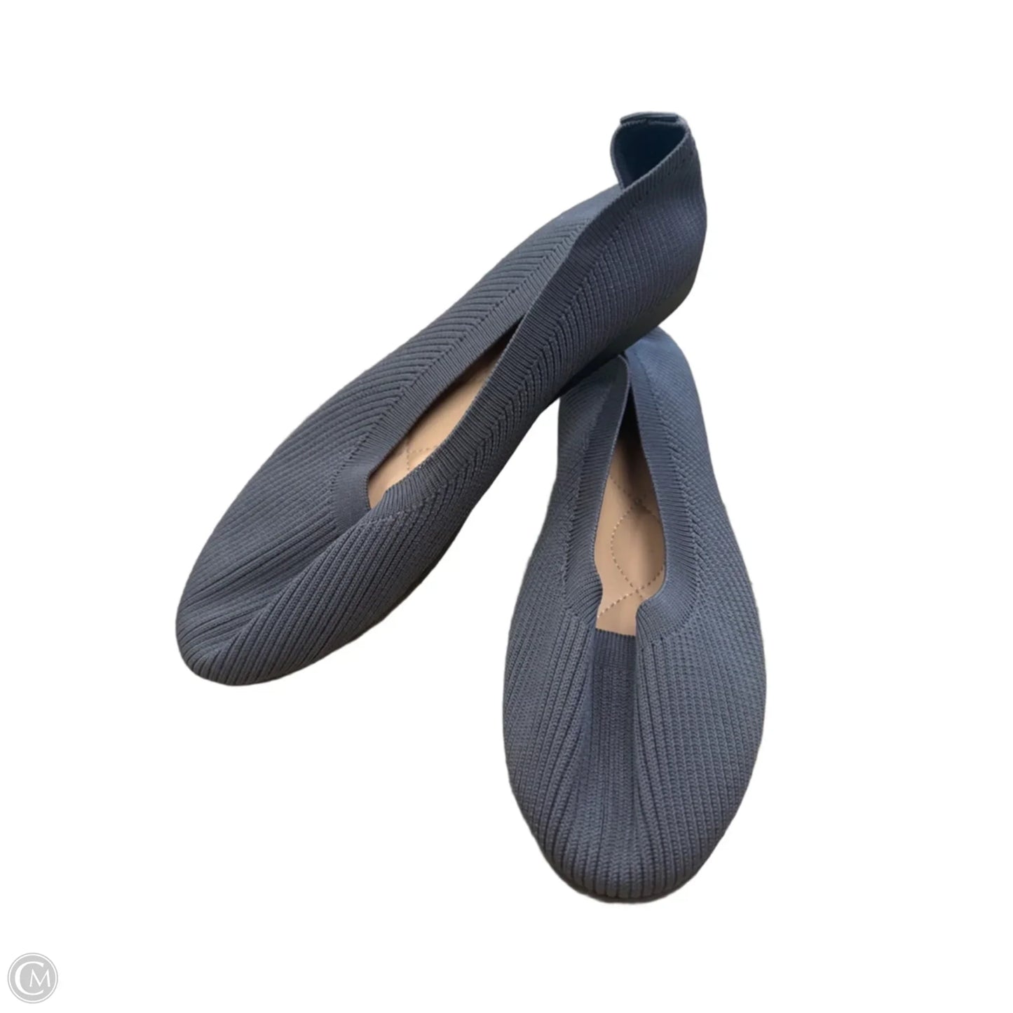 Shoes Flats By Clothes Mentor In Grey, Size: 10.5