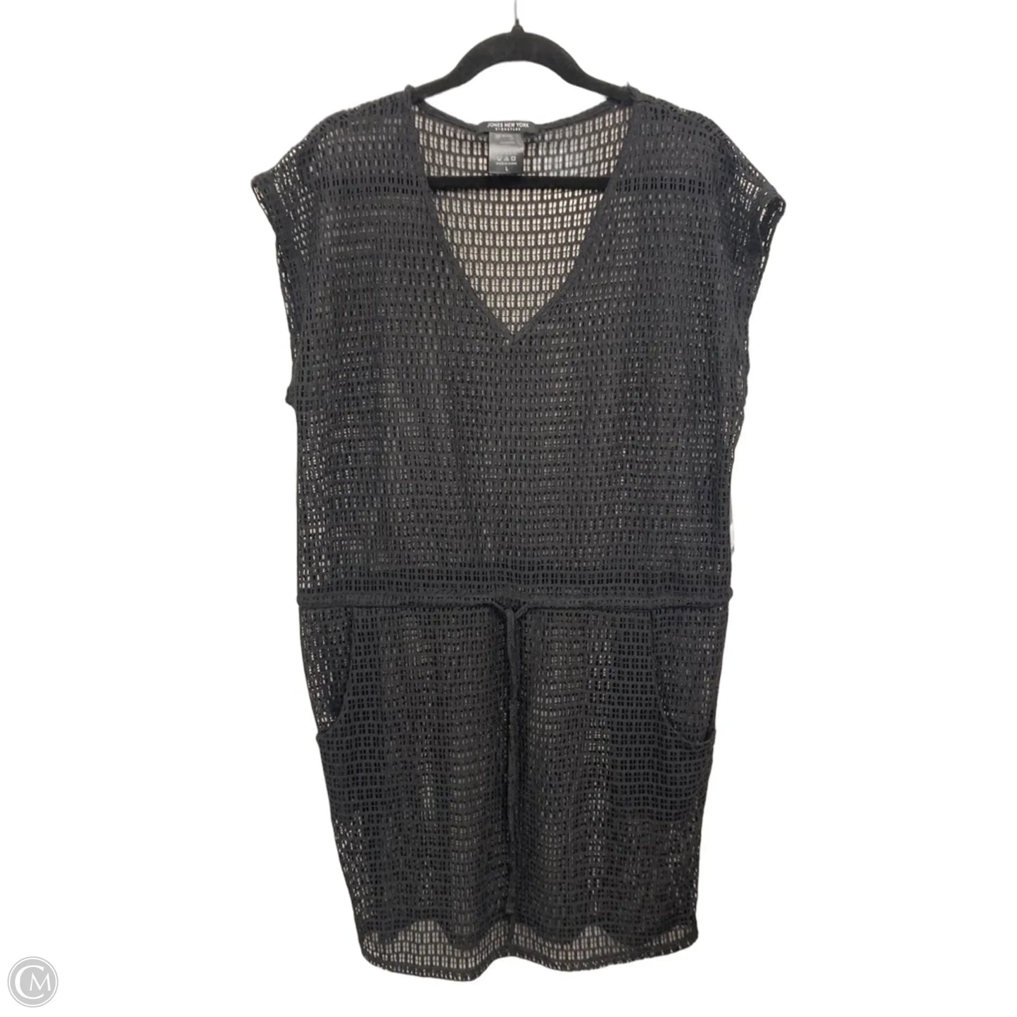 Swimwear Cover-up By Jones New York In Black, Size: L