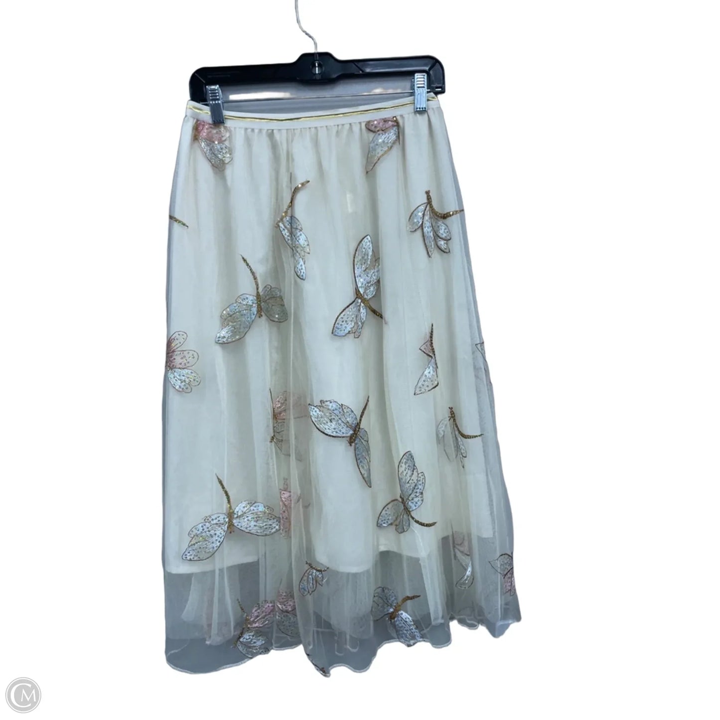 Skirt Maxi By Clothes Mentor In Cream & Tan, Size: S
