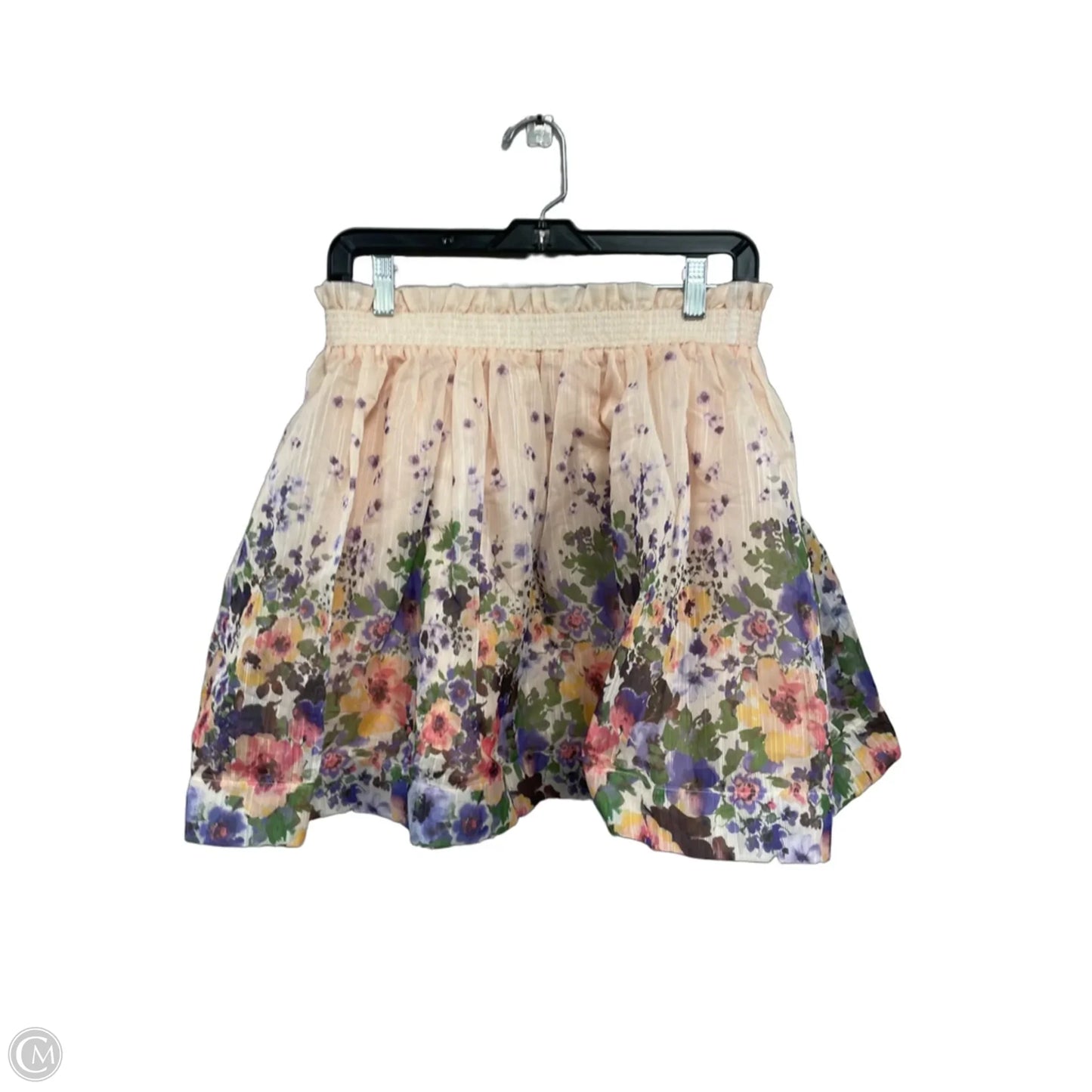 Skirt Set 2pc By Clothes Mentor In Pink & Purple, Size: L