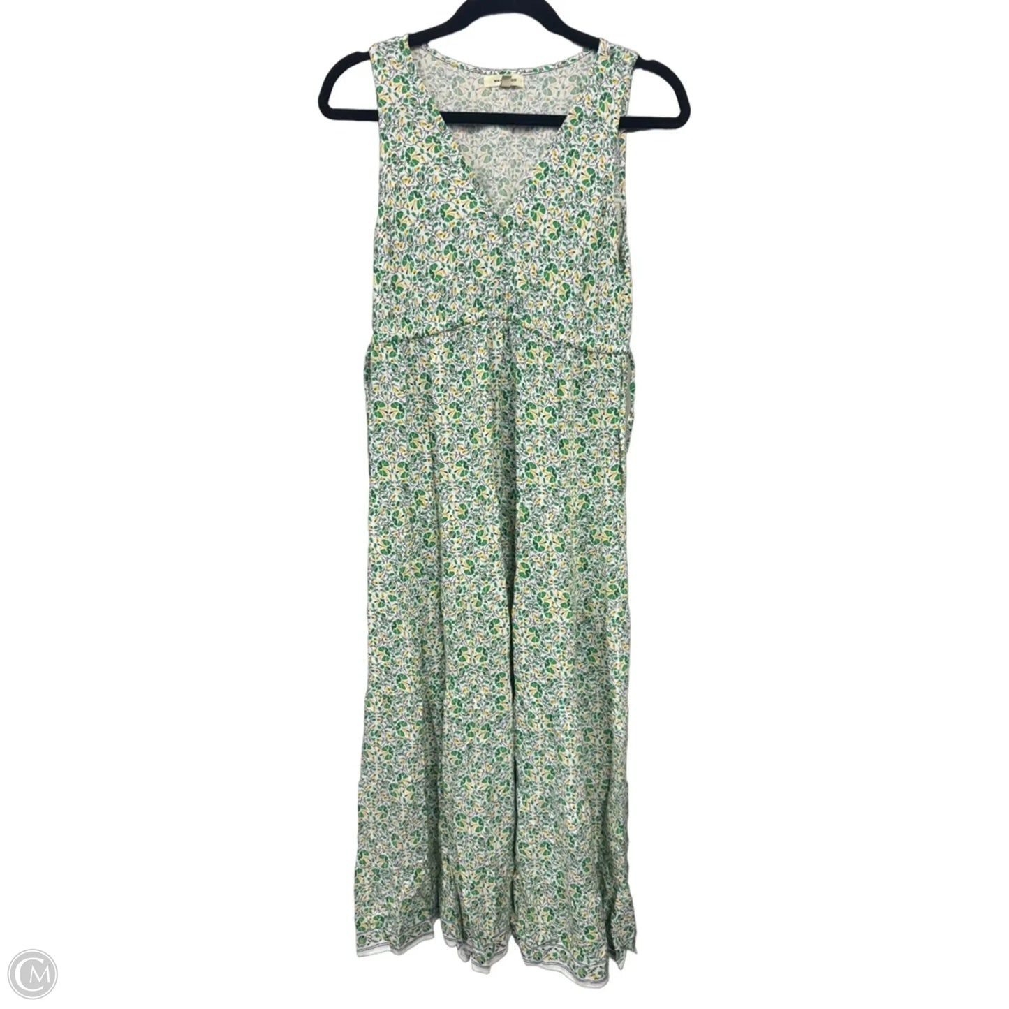 Dress Casual Maxi By Max Studio In Green & White, Size: S