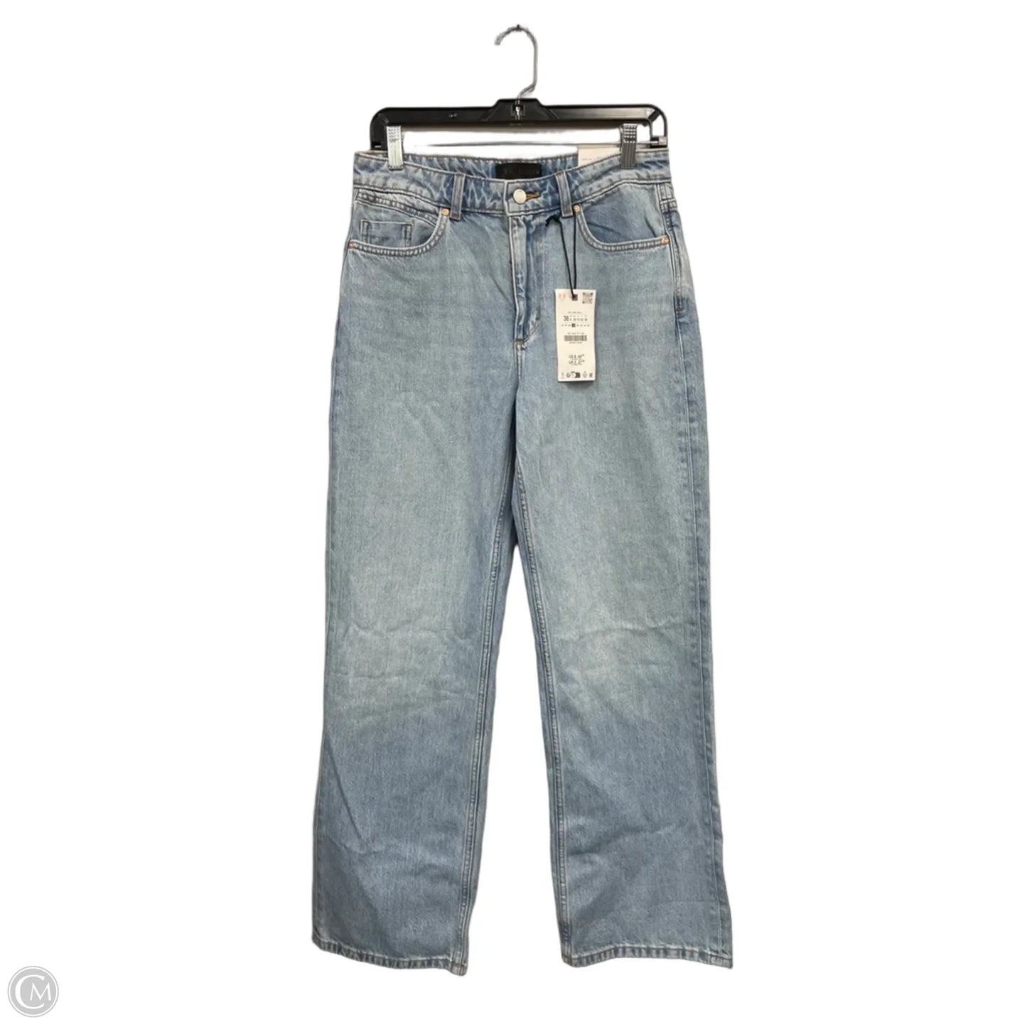 Jeans Straight By Zara In Blue Denim, Size: 6