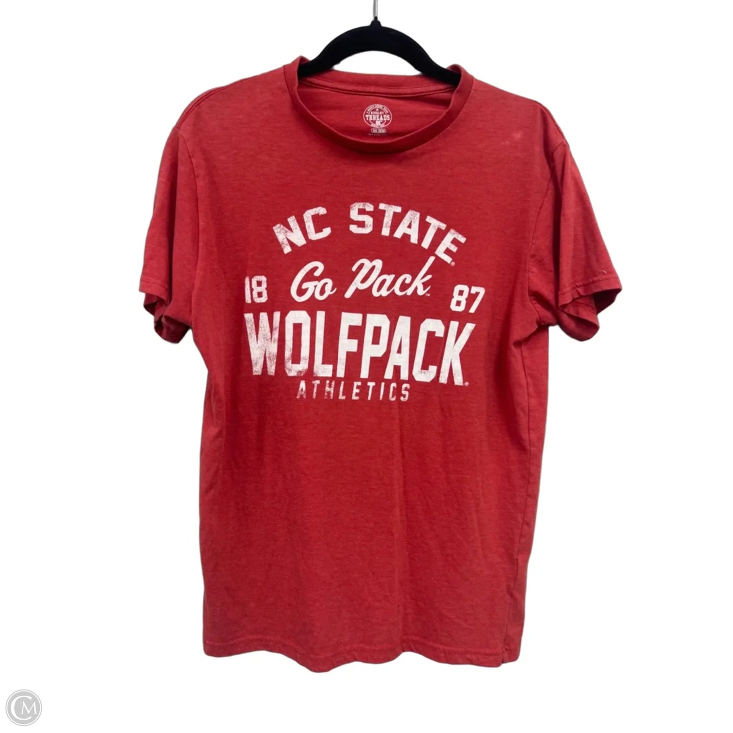 Top Short Sleeve Basic By Clothes Mentor In Red & White, Size: M