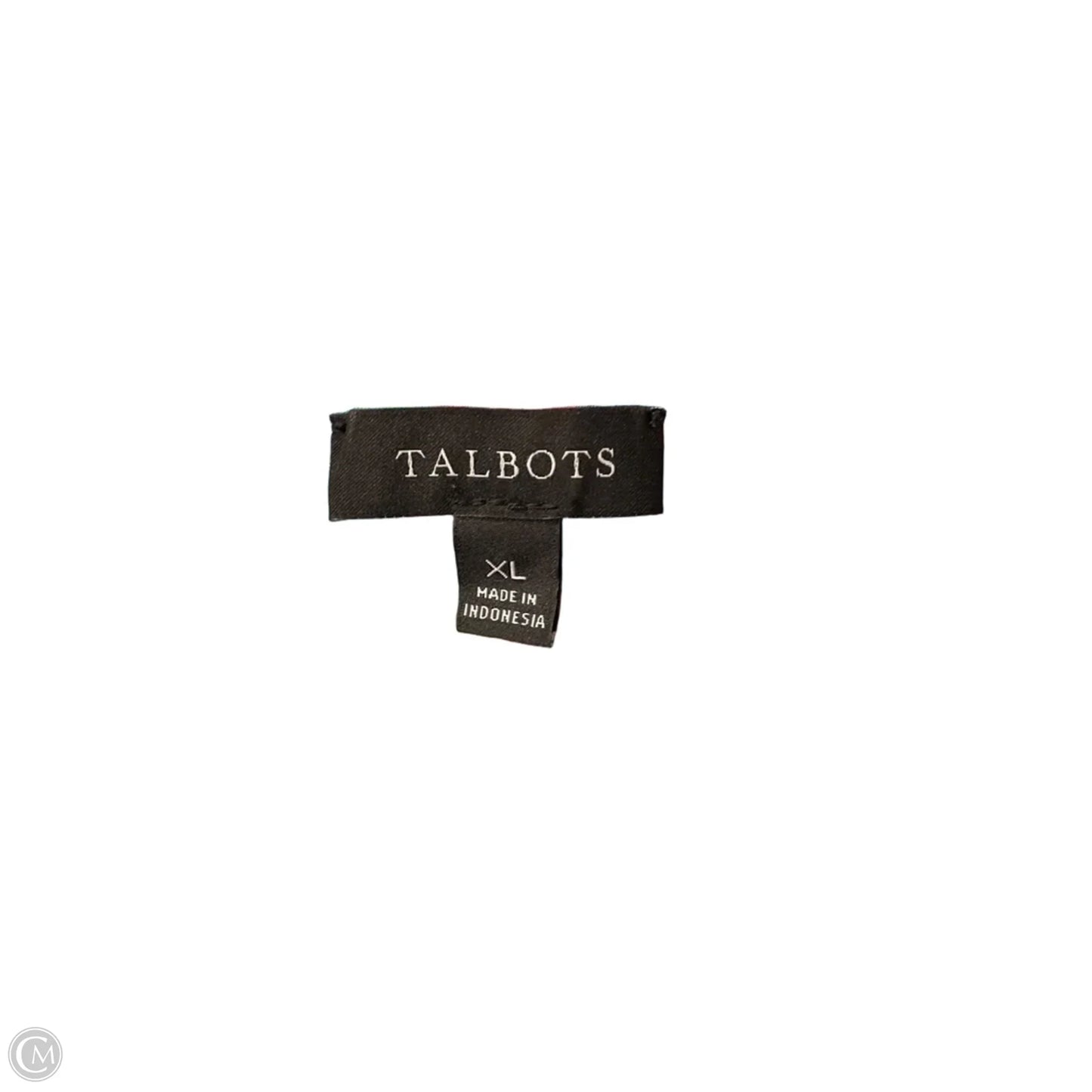 Top 3/4 Sleeve By Talbots In Blue & Pink, Size: Xl