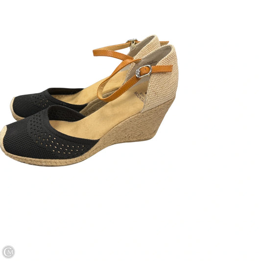 Shoes Heels Wedge By White Mountain In Black & Tan, Size: 10