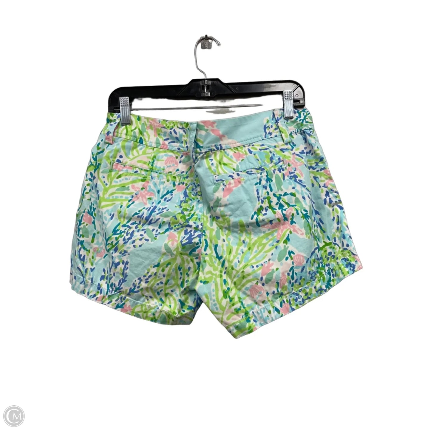 Shorts Designer By Lilly Pulitzer In Blue & Green, Size: 4