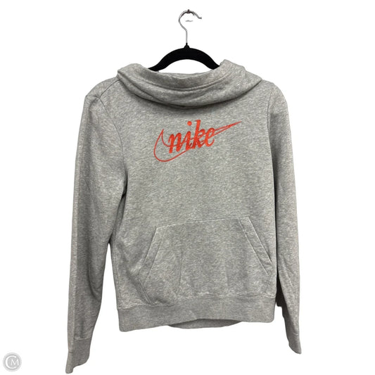 Athletic Sweatshirt Hoodie By Nike Apparel In Grey & Red, Size: Xs