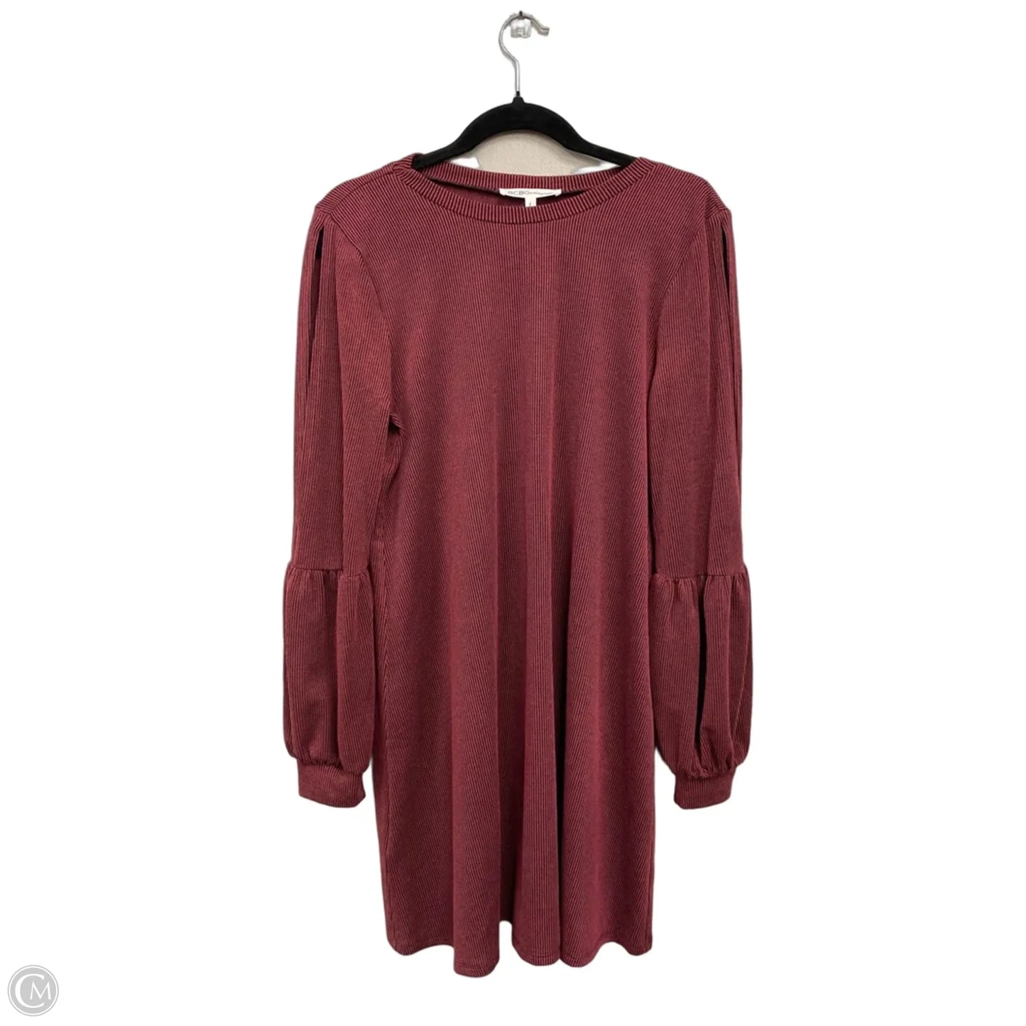 Dress Casual Short By Bcbg In Black & Red, Size: L