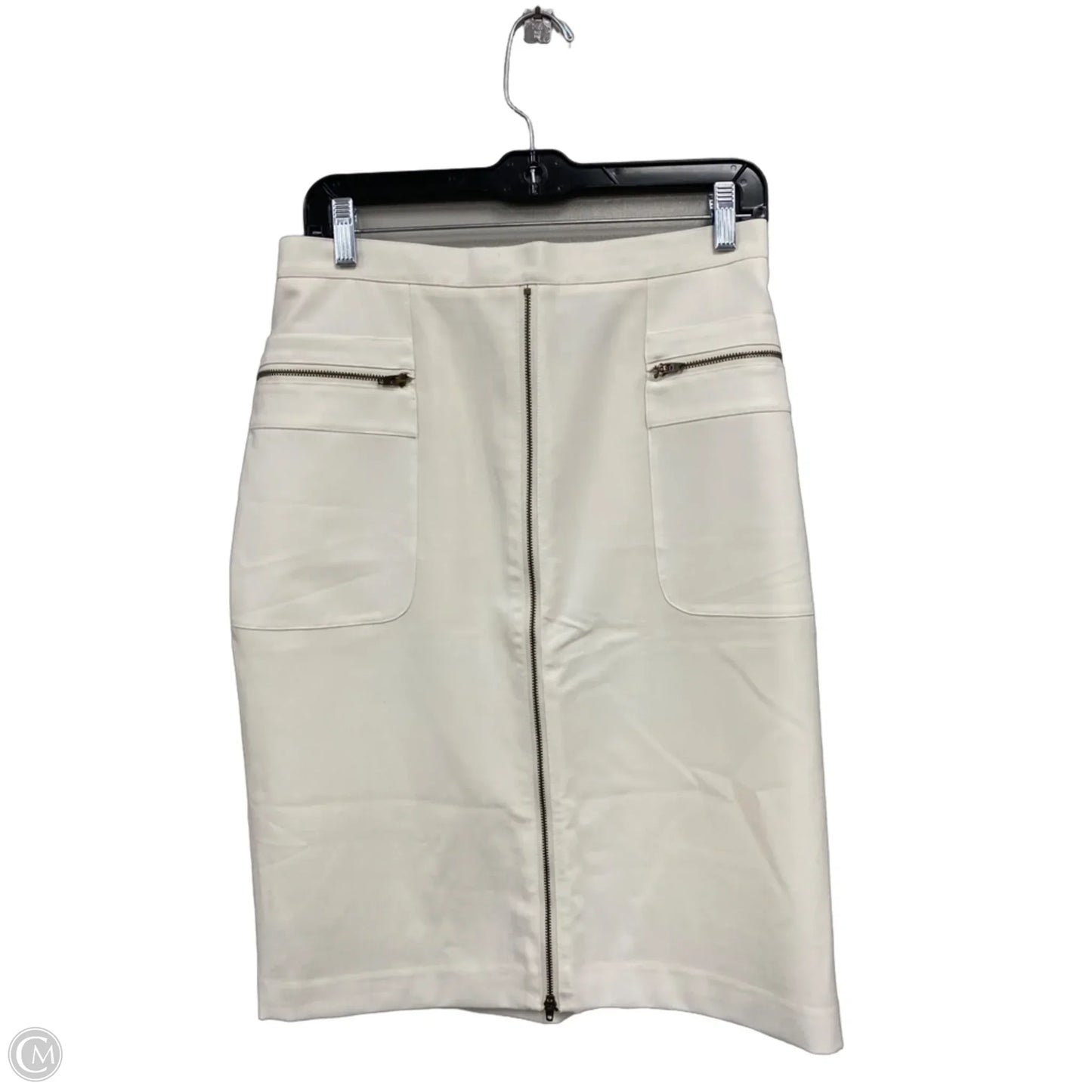 Skirt Midi By Moda Intl In Cream, Size: 10