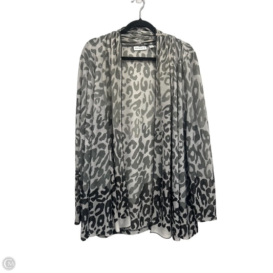 Cardigan By Susan Graver In Grey, Size: Xl