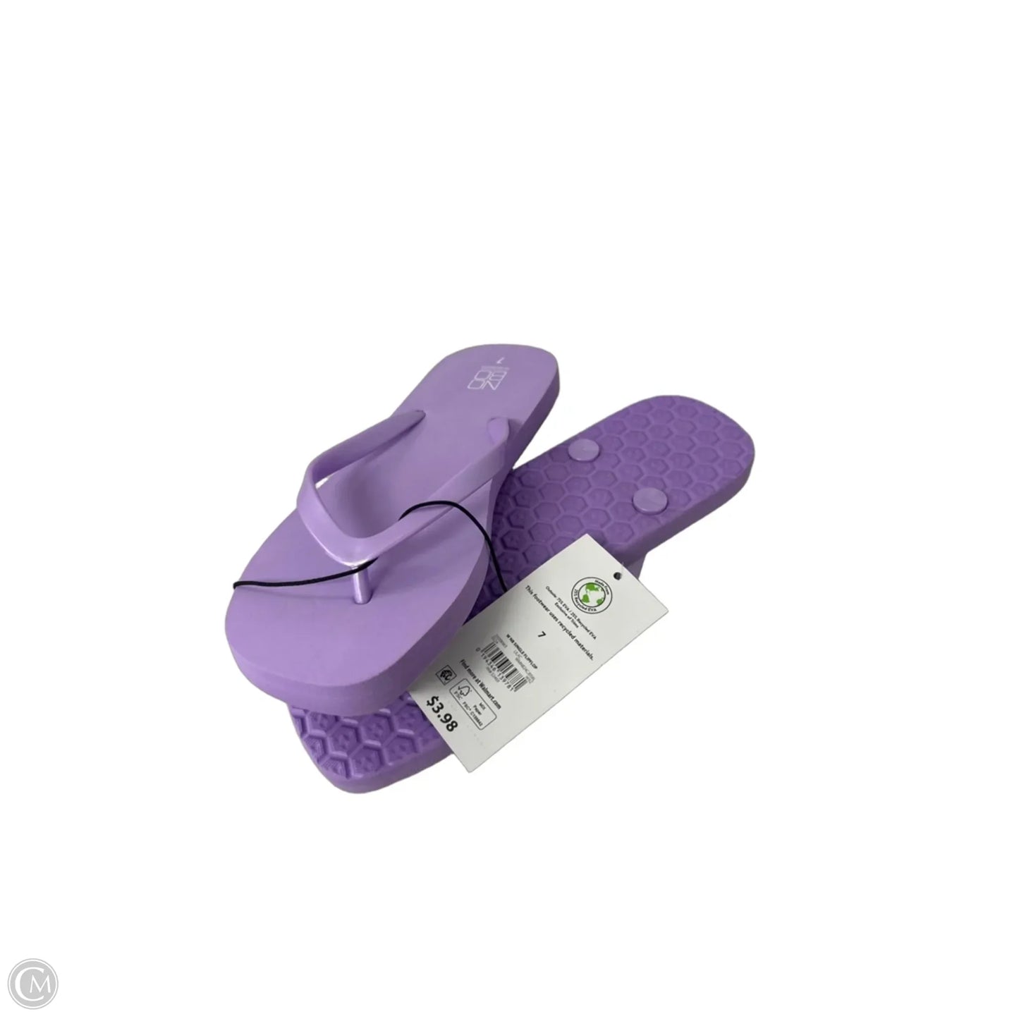 Sandals Flip Flops By No Boundaries In Purple, Size: 7