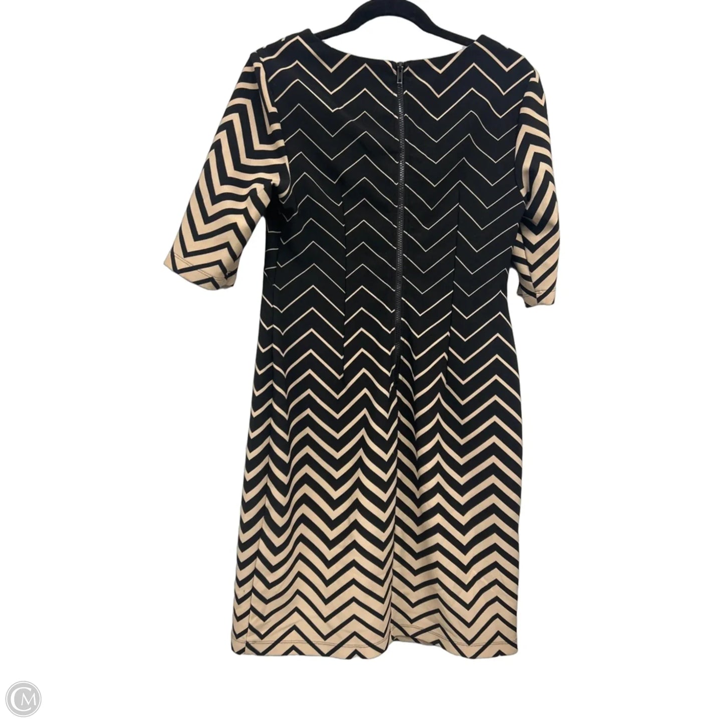 Dress Casual Short By Connected Apparel In Black & Cream, Size: 10