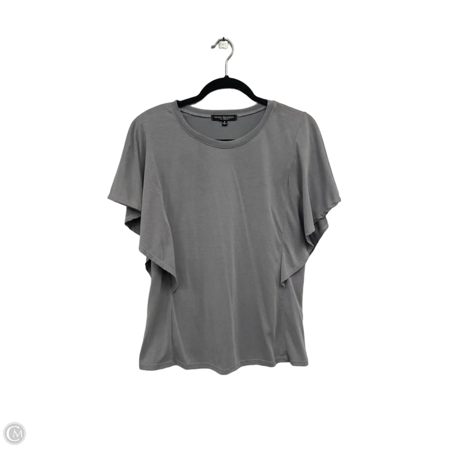 Top Short Sleeve By Green Envelope In Grey, Size: S