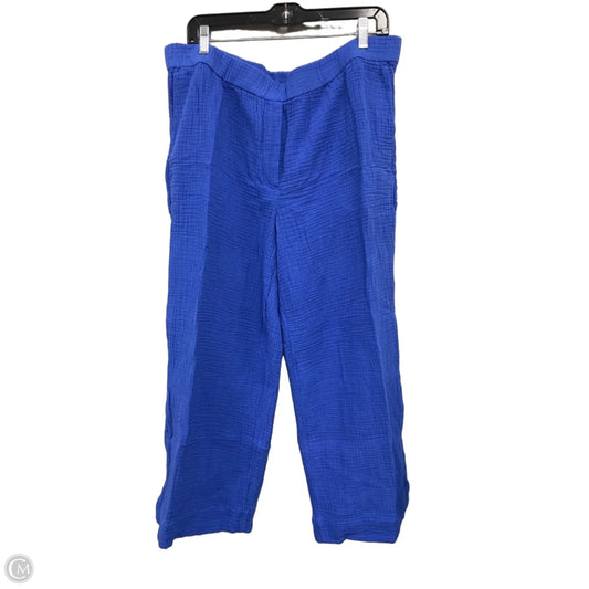 Pants Wide Leg By J. Jill In Blue, Size: L
