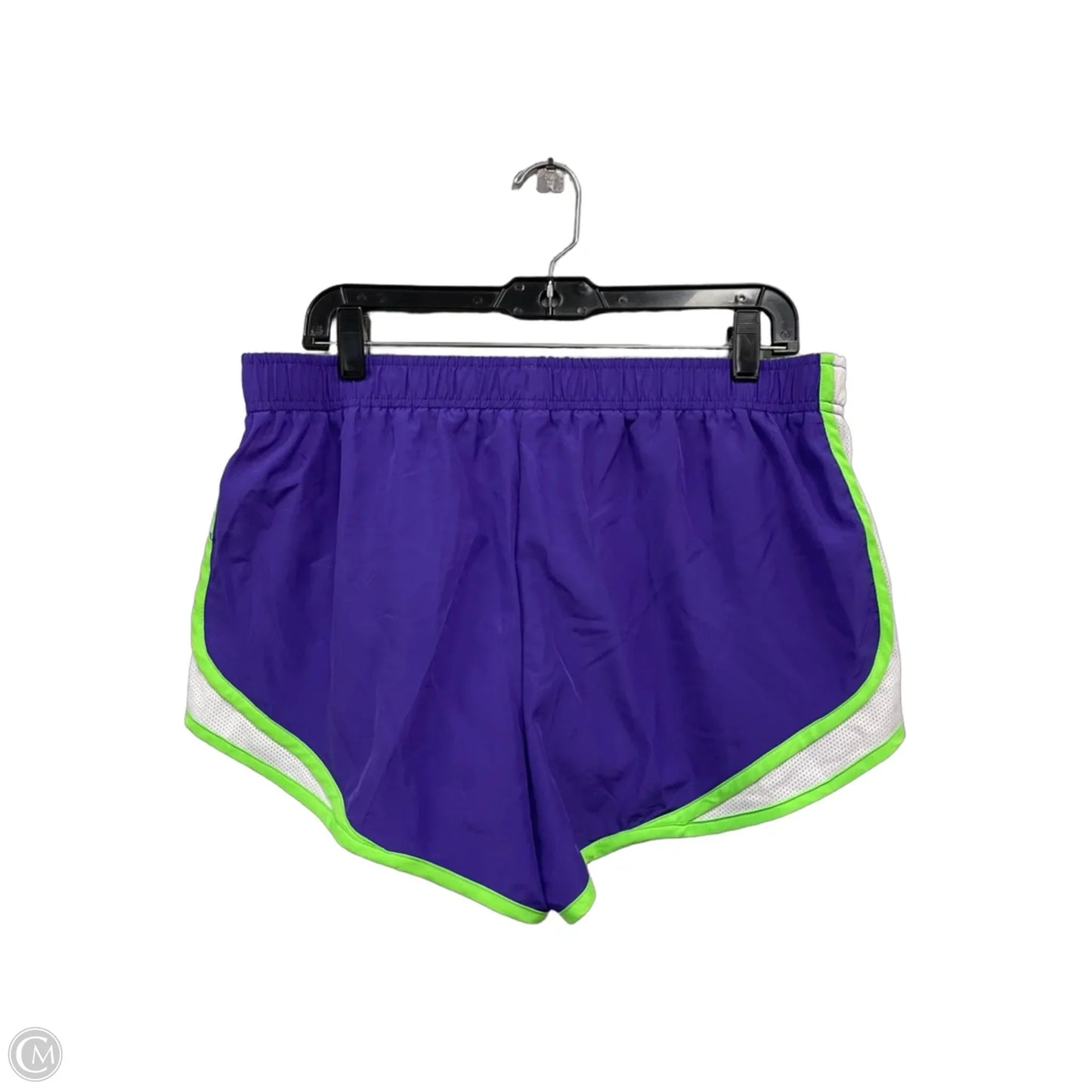 Athletic Shorts By Xersion In Green & Purple, Size: L
