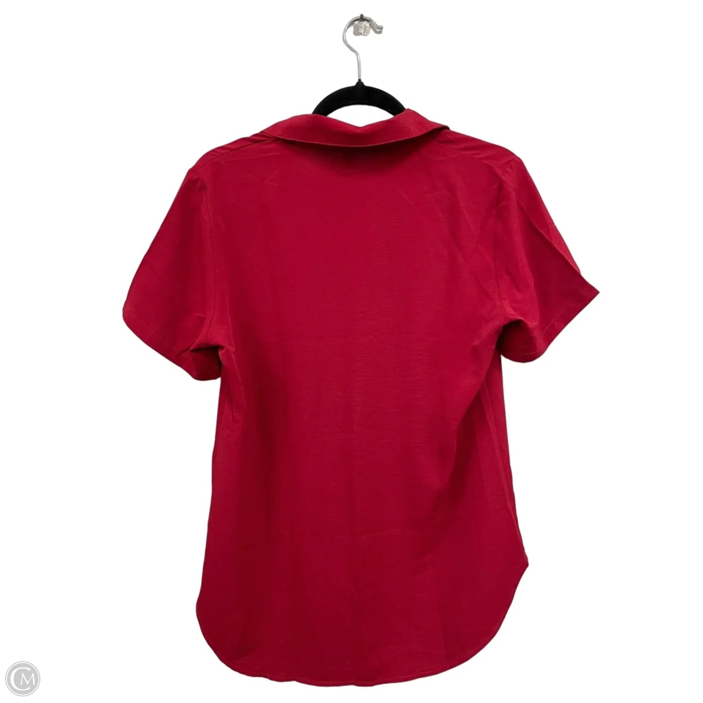 Blouse Short Sleeve By Clothes Mentor In Red, Size: S