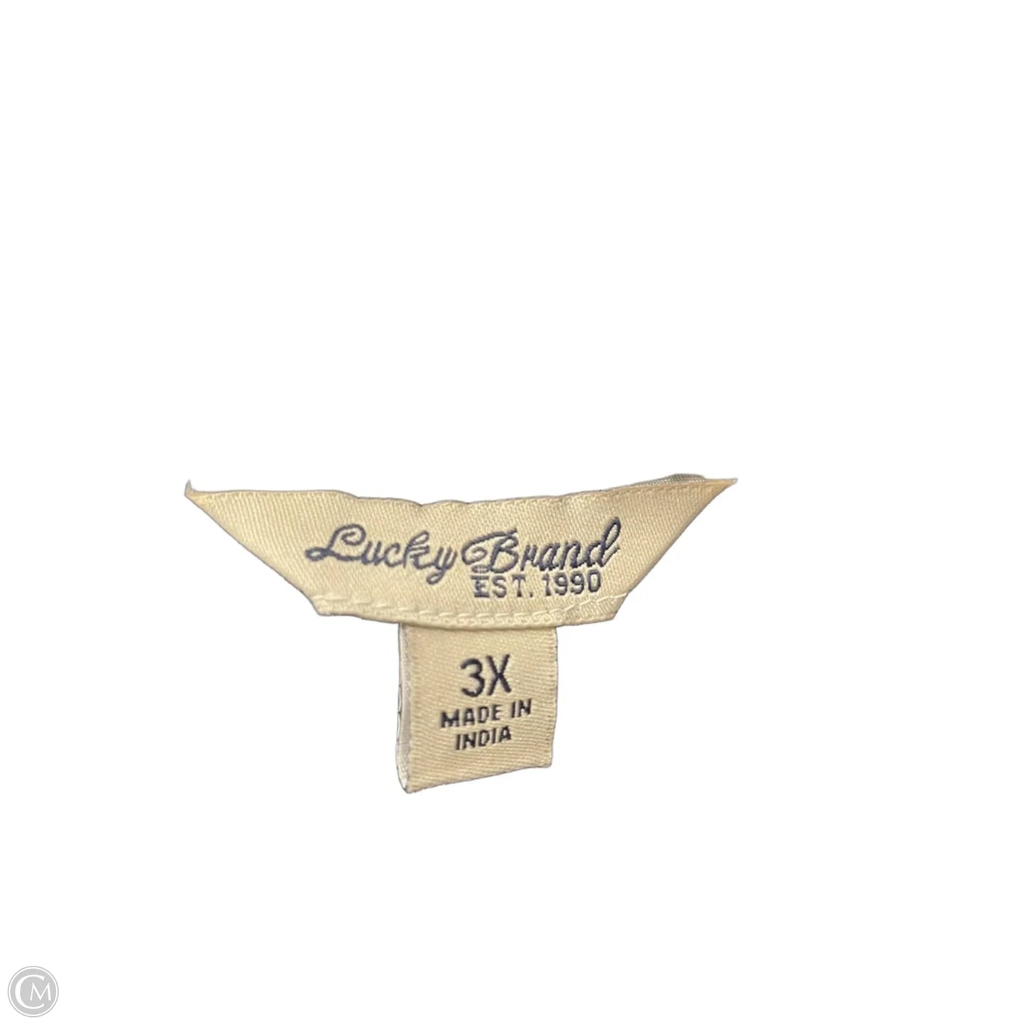 Dress Casual Midi By Lucky Brand In Blue & White, Size: 3