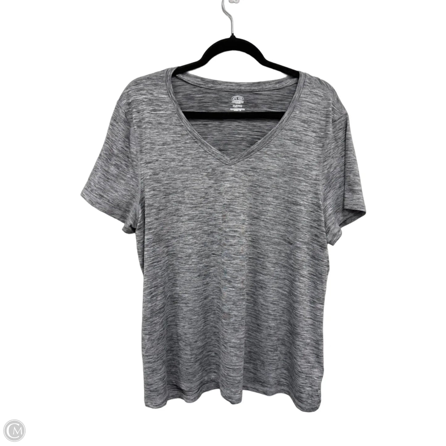 Athletic Top Short Sleeve By Athletic Works In Grey, Size: Xl
