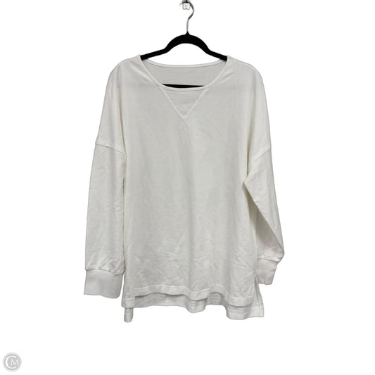 Top Long Sleeve Basic By Clothes Mentor In White, Size: 2x