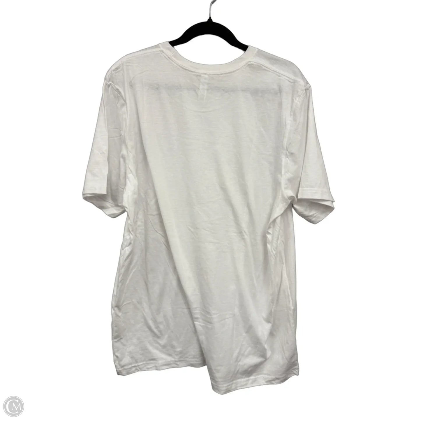 Top Short Sleeve Basic By Clothes Mentor In Black & White, Size: 2x