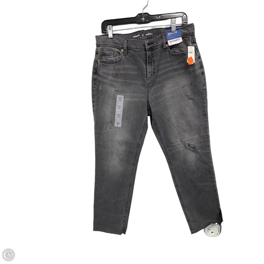 Jeans Boyfriend By Old Navy In Grey, Size: 10