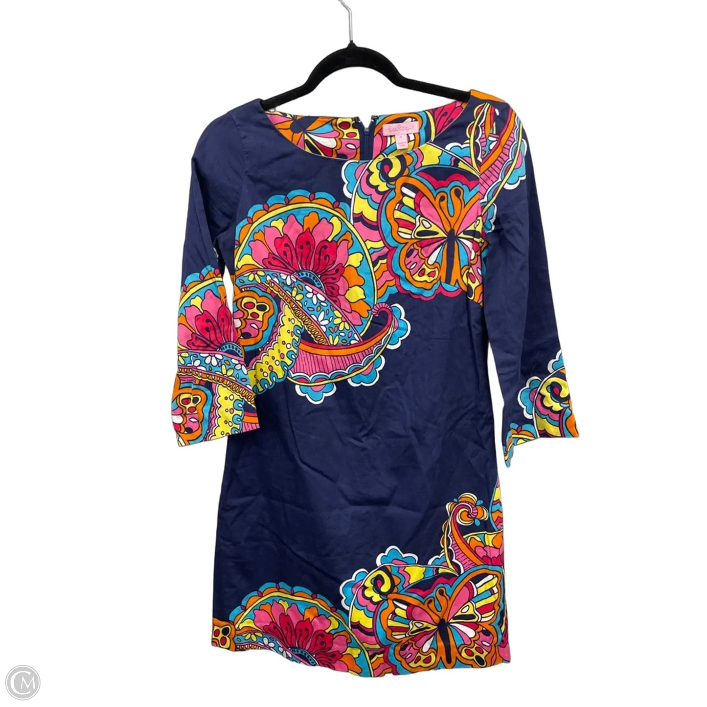 Dress Designer By Lilly Pulitzer In Blue & Pink, Size: 0