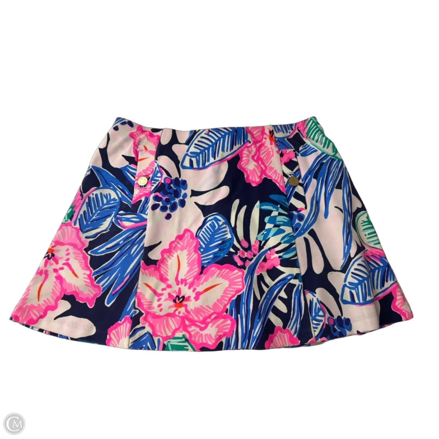 Skort Designer By Lilly Pulitzer In Blue & Pink, Size: L