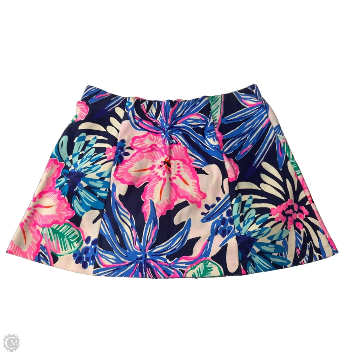 Skort Designer By Lilly Pulitzer In Blue & Pink, Size: L