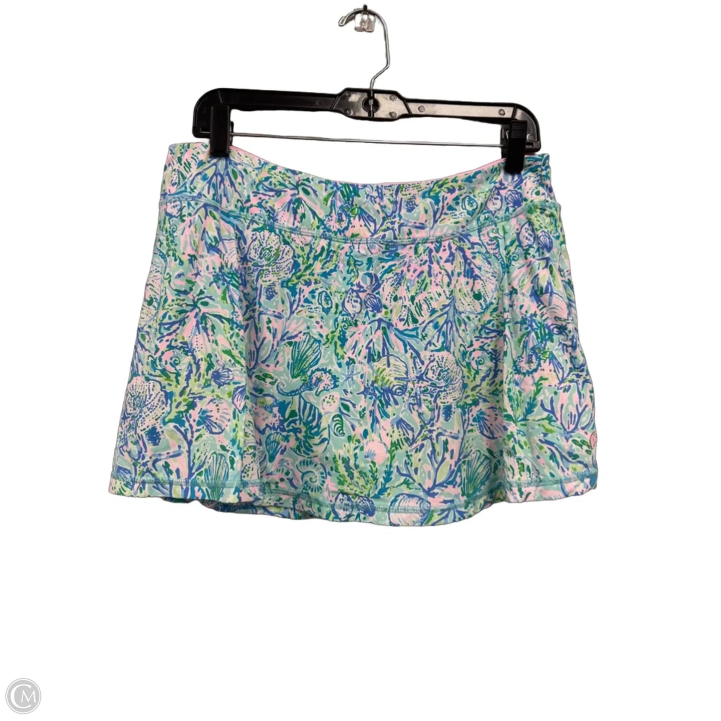 Skort Designer By Lilly Pulitzer In Blue & Green, Size: L