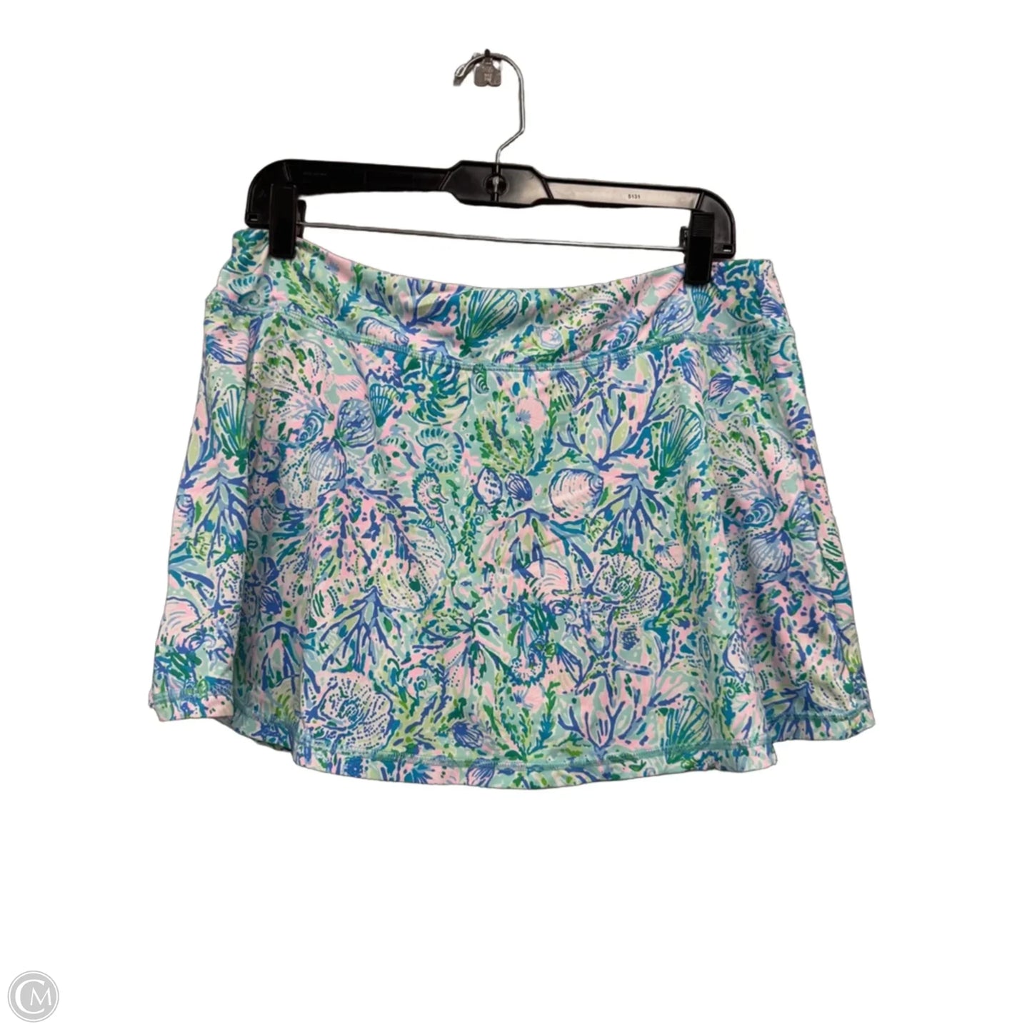 Skort Designer By Lilly Pulitzer In Blue & Green, Size: L