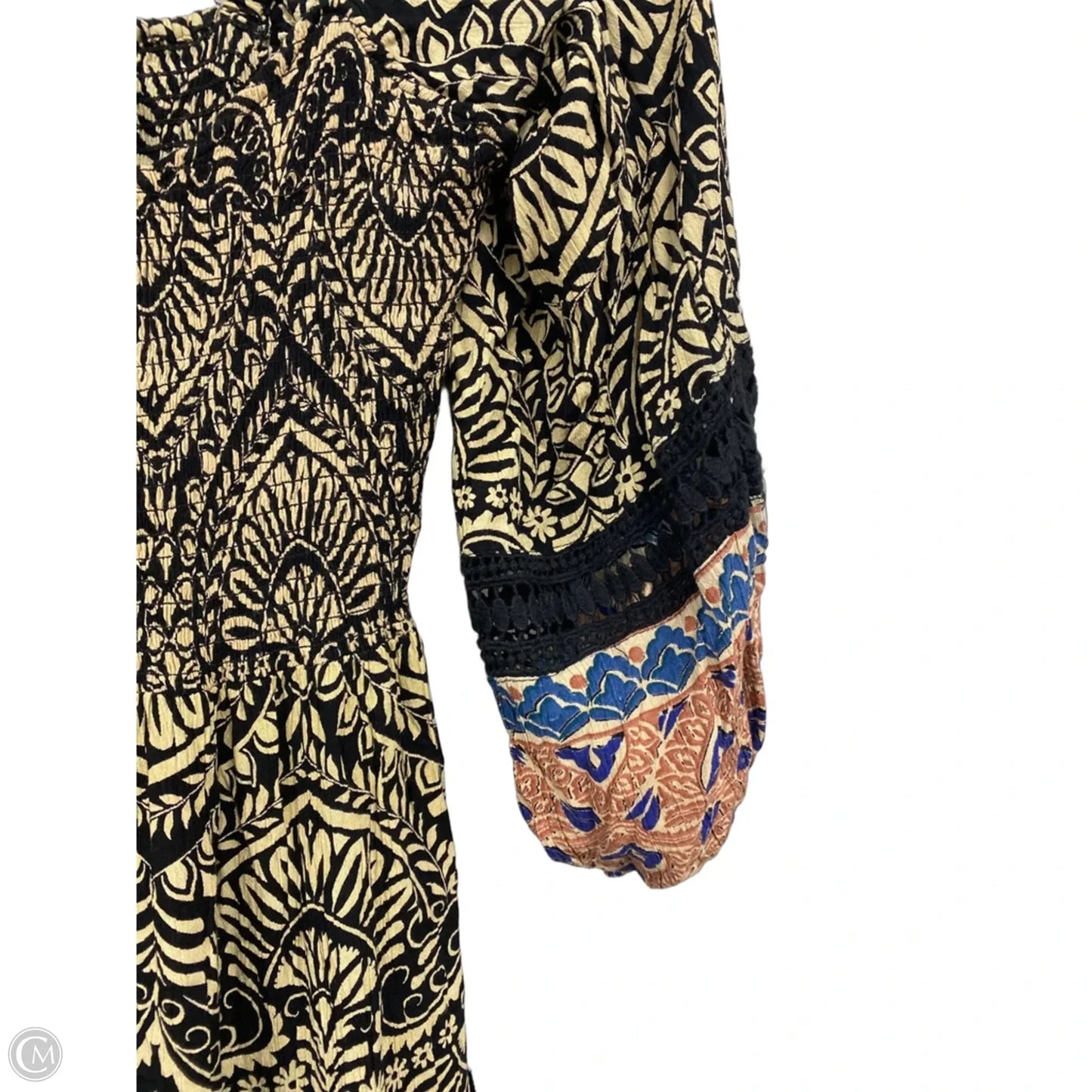 Dress Casual Midi By Angie In Black & Cream, Size: S