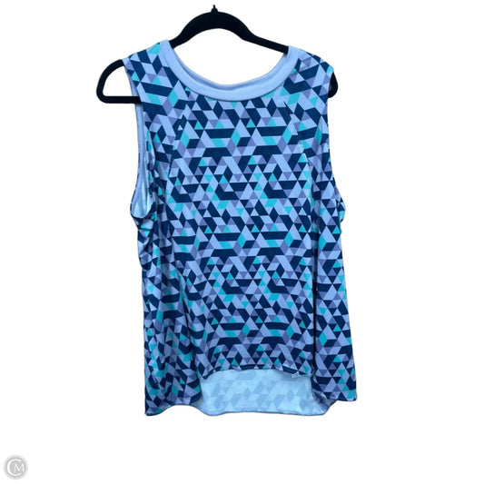 Athletic Tank Top By Crane In Blue & Purple, Size: Xl