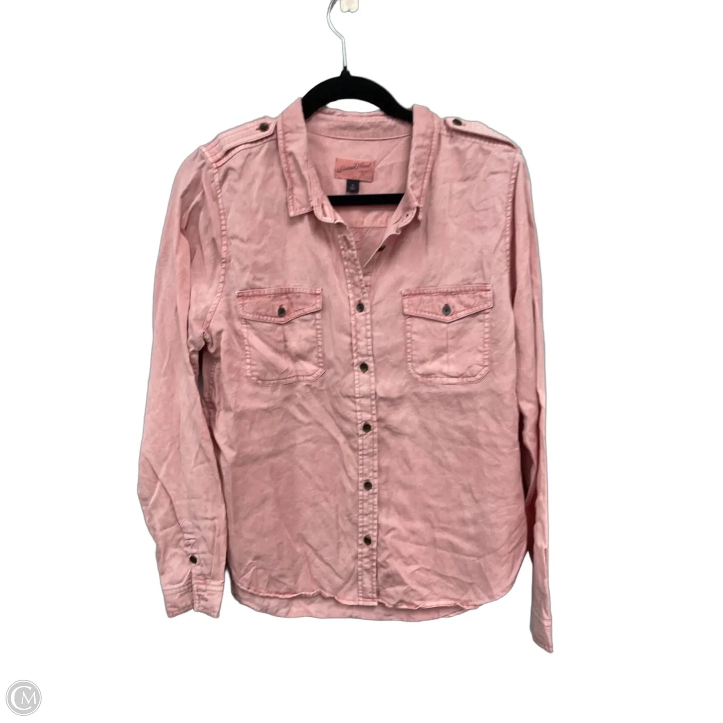 Top Long Sleeve By Universal Thread In Pink, Size: M