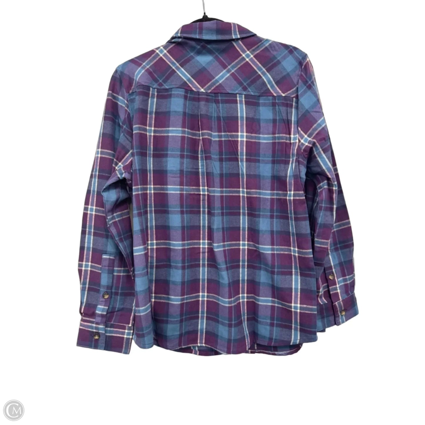 Top Long Sleeve By Zero Xposure In Blue & Purple, Size: L