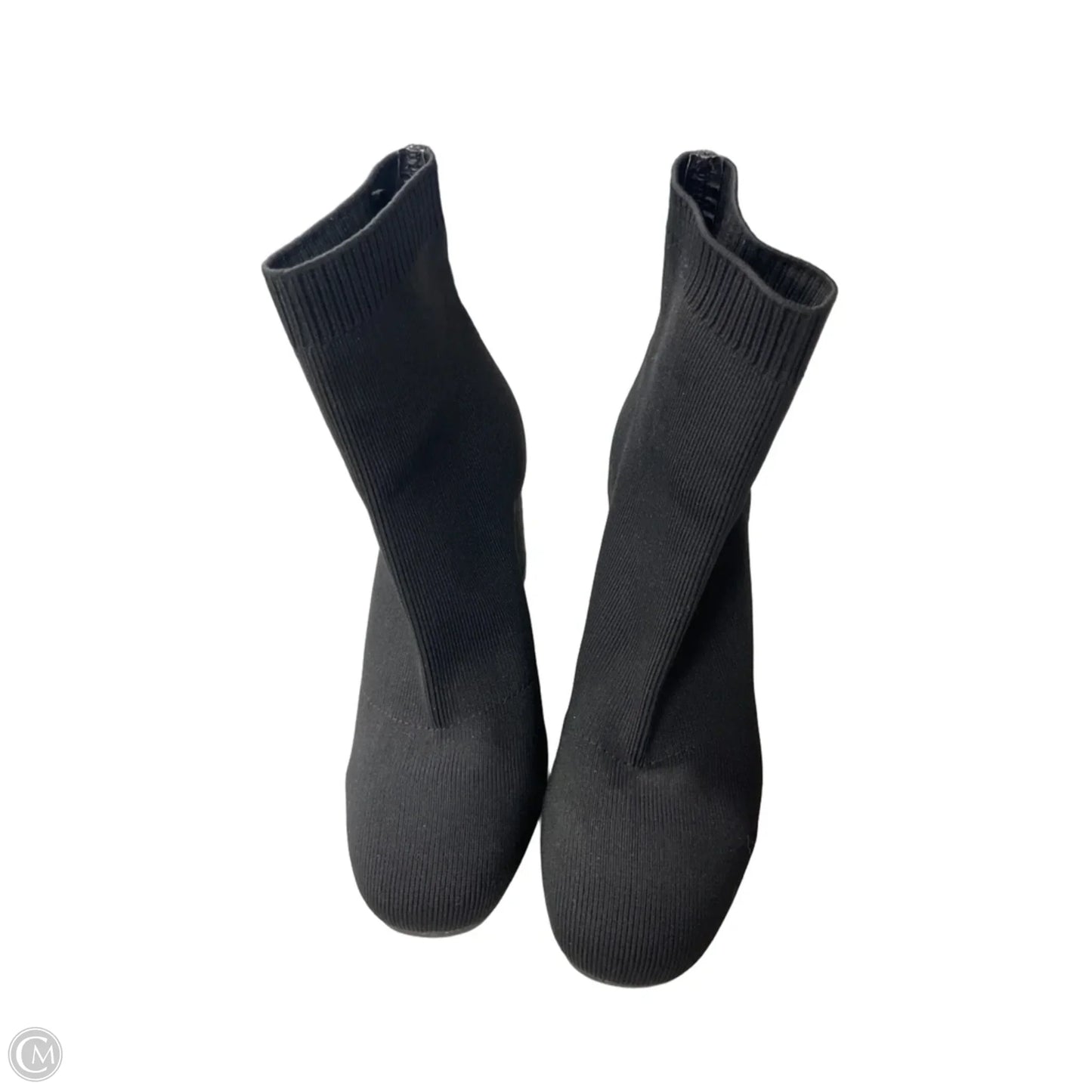Boots Ankle Heels By Clothes Mentor In Black, Size: 7