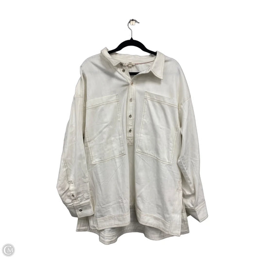 Tunic Long Sleeve By Pilcro In White, Size: L