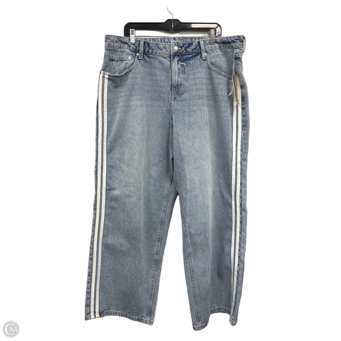 Jeans Wide Leg By No Boundaries In Blue Denim, Size: 18