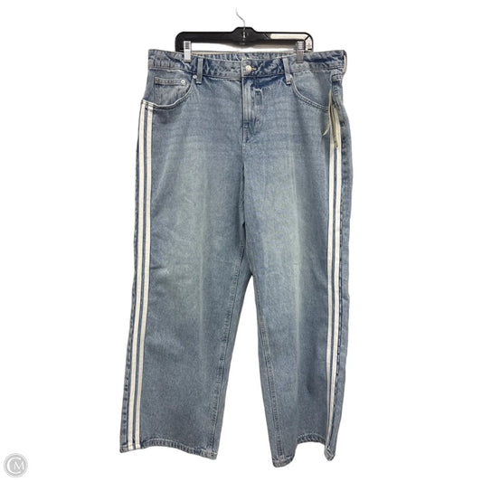 Jeans Wide Leg By No Boundaries In Blue Denim, Size: 18