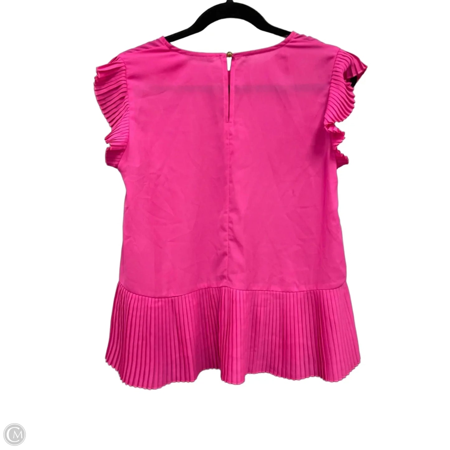 Blouse Short Sleeve By Staccato In Pink, Size: S