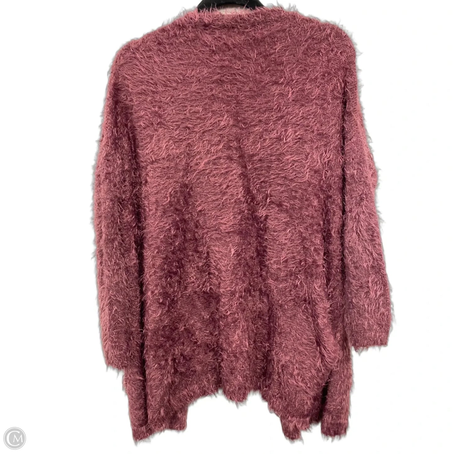 Sweater Cardigan By Knox Rose In Maroon, Size: S