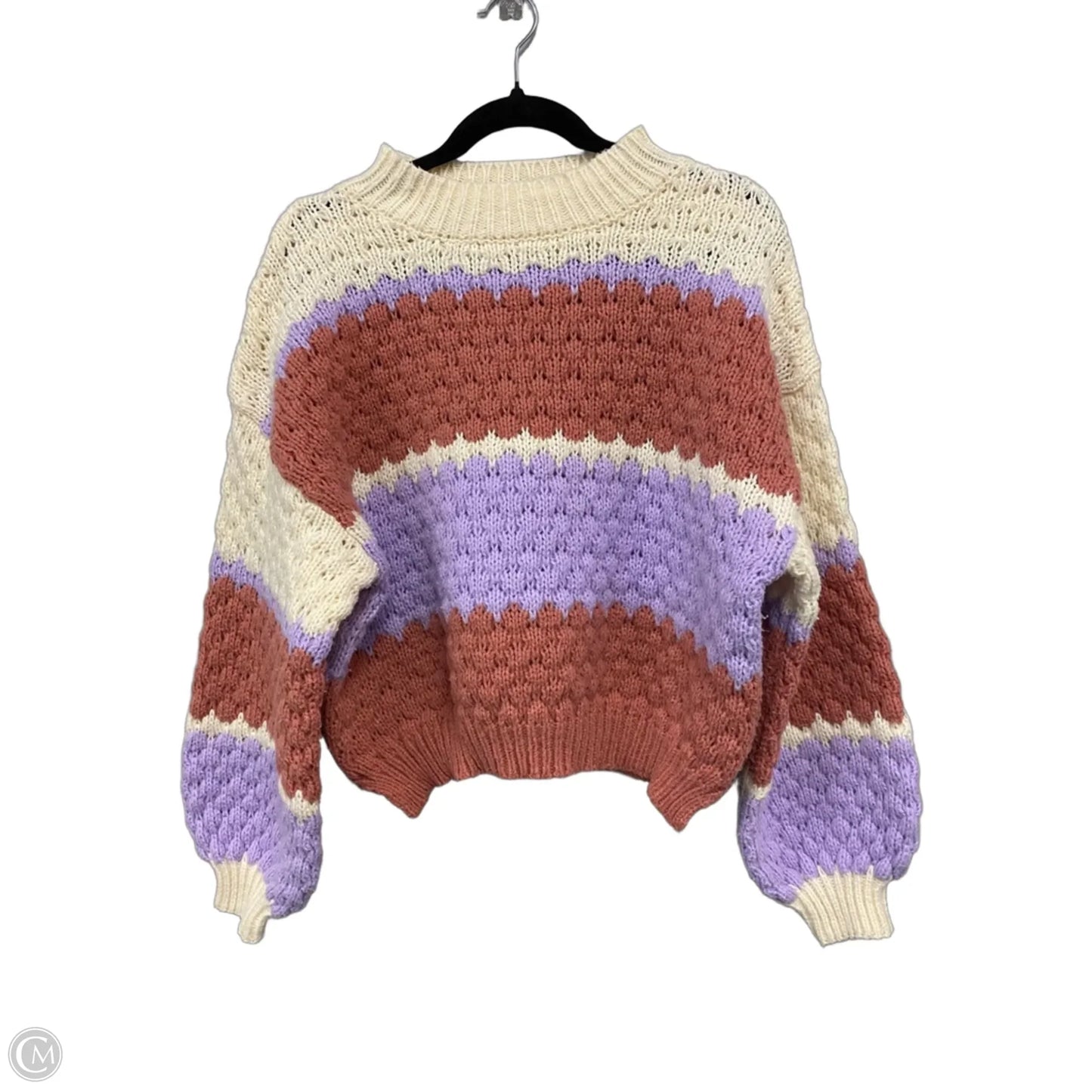 Sweater By Debut In Purple & Red, Size: Xs