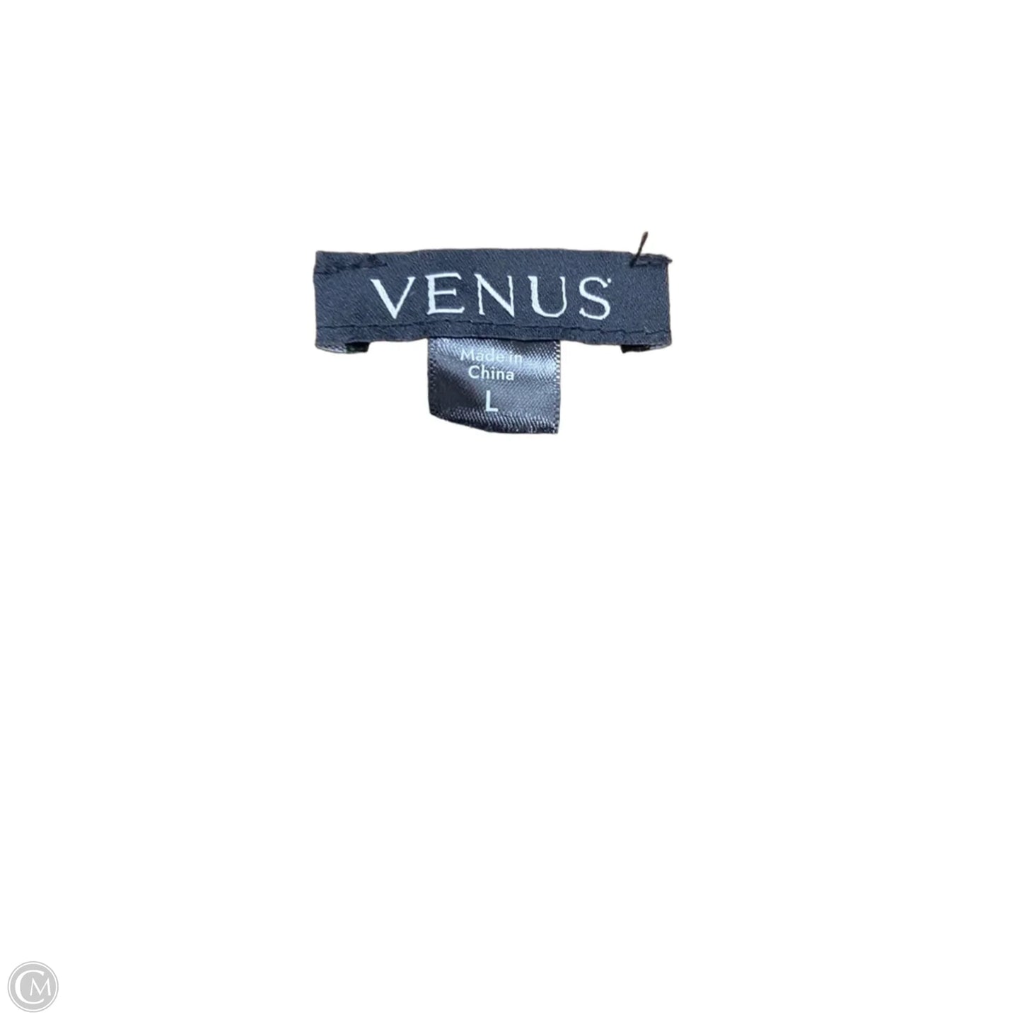 Sweater Short Sleeve By Venus In Black & Brown, Size: L