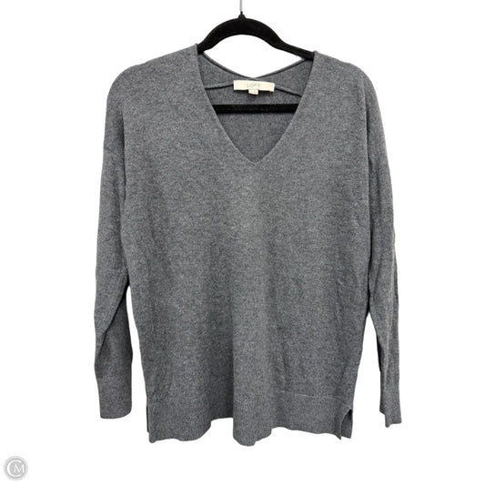 Sweater By Loft In Grey, Size: M