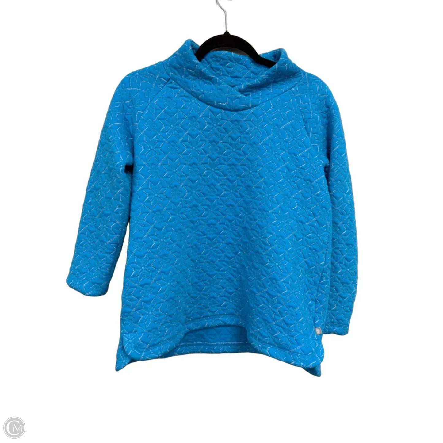 Sweatshirt Crewneck By Talbots In Blue & Silver, Size: Sp