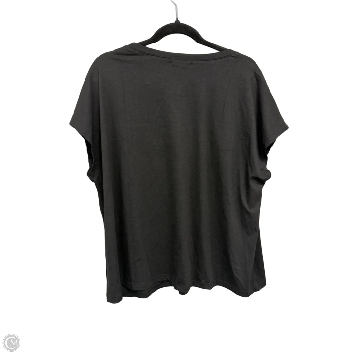 Top Short Sleeve By Wiholl In Black, Size: 2x