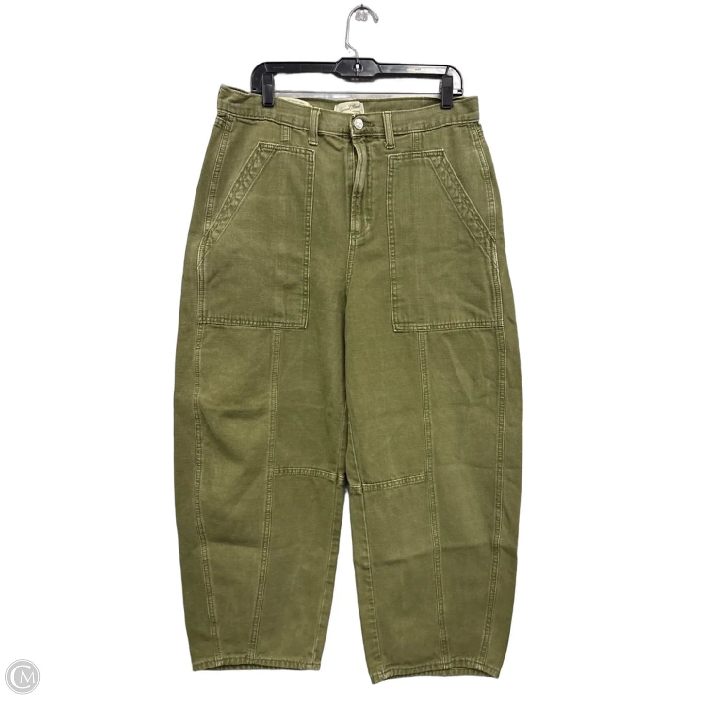 Jeans Wide Leg By Universal Thread In Green Denim, Size: 12