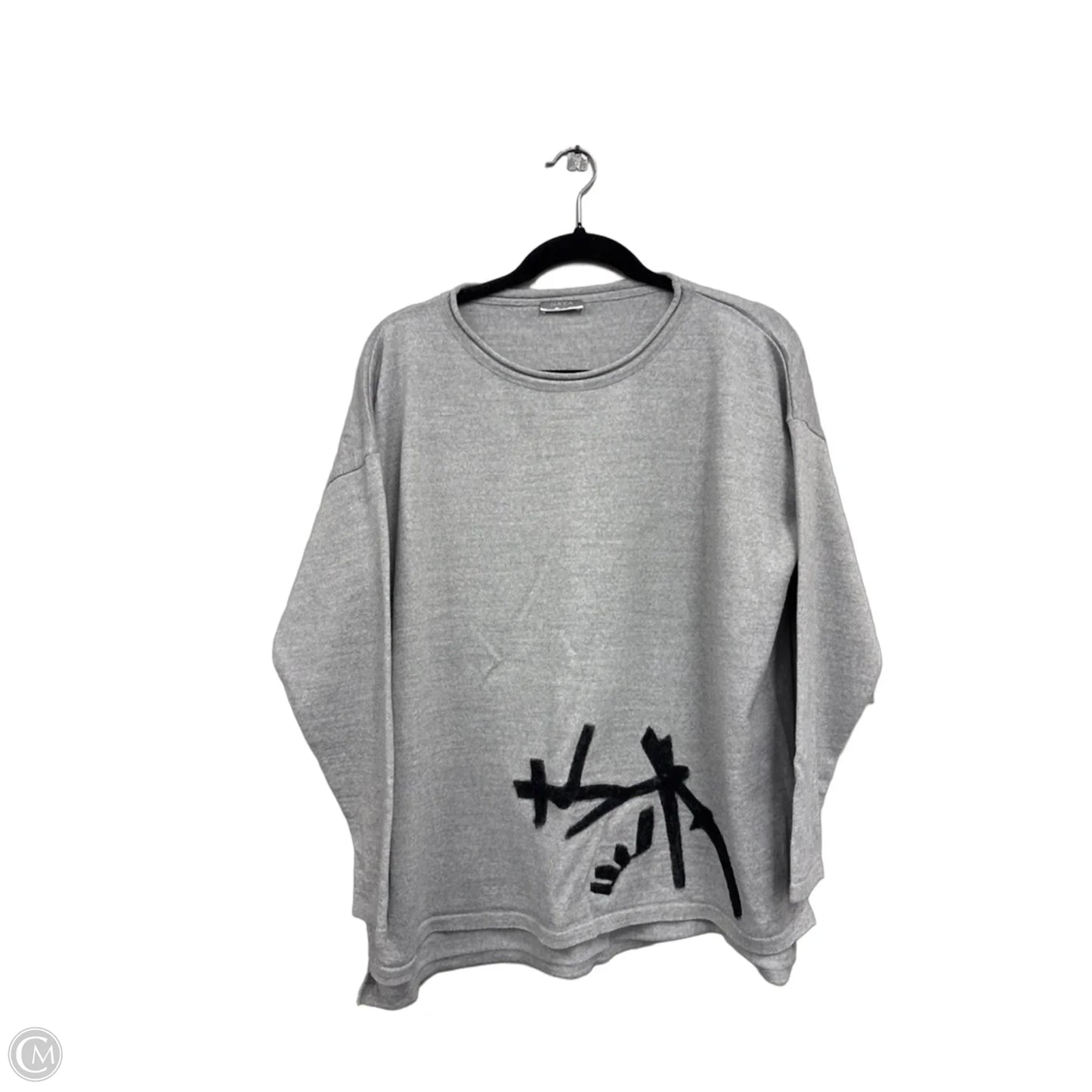 Sweater By Clothes Mentor In Grey, Size: L