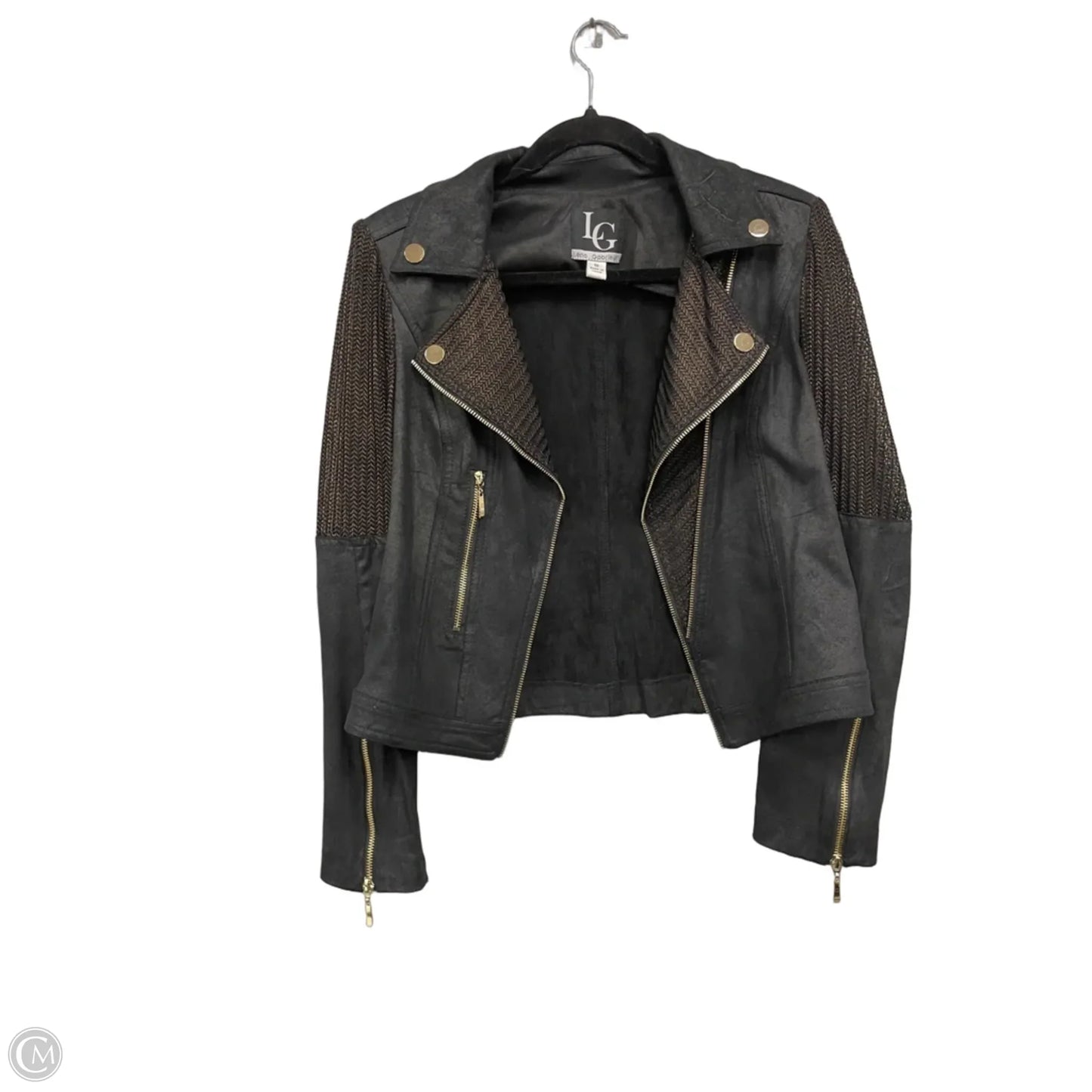 Jacket Other By Clothes Mentor In Black & Gold, Size: 10