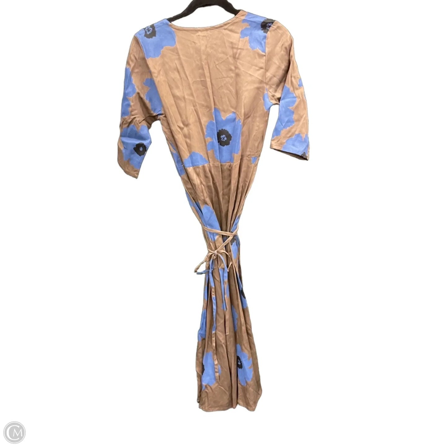 Dress Casual Maxi By Cmc In Blue & Brown, Size: S